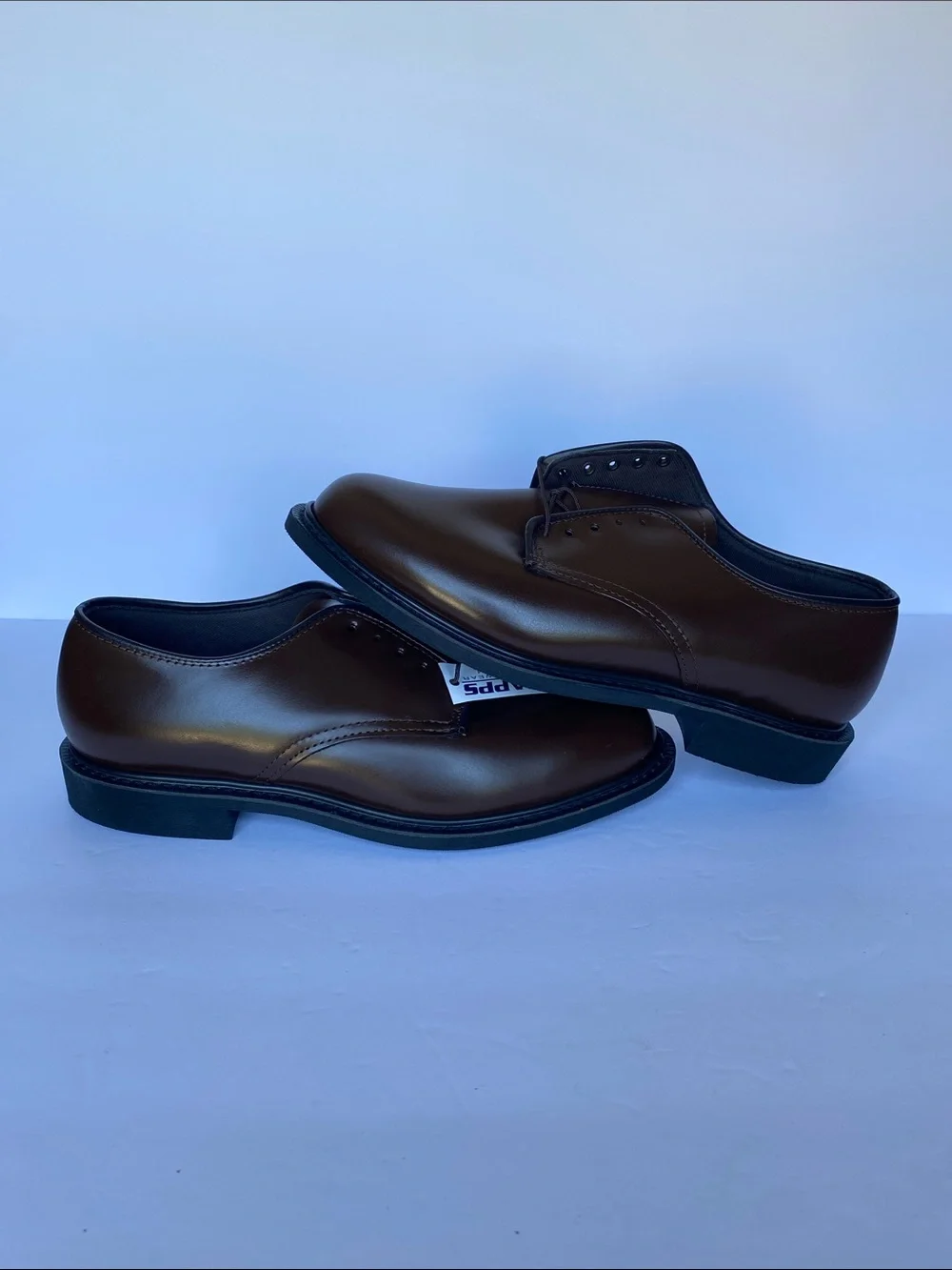 Capps Shoe Company Men’s AGSU Brown Leather Oxfords 9.5 3E